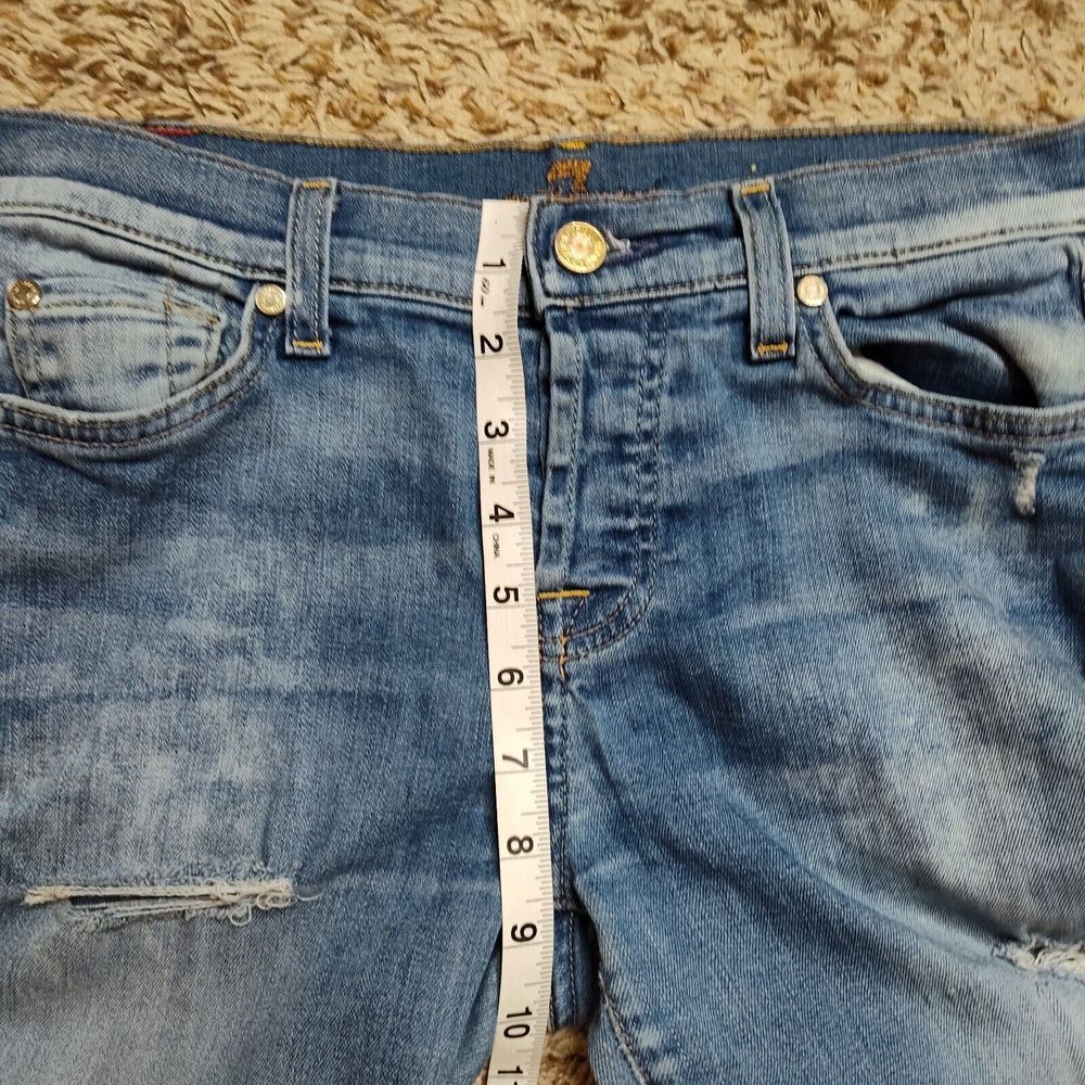 7 For All Mankind Josefina Skinny Boyfriend Women Sz 24 Stretch Jeans - Picture 7 of 12